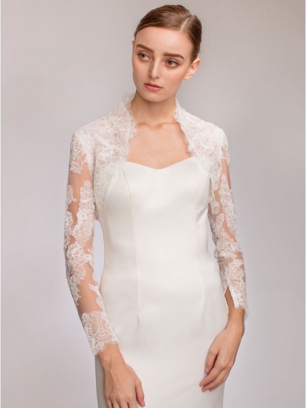 Long Sleeves Bridal Lace Jacket